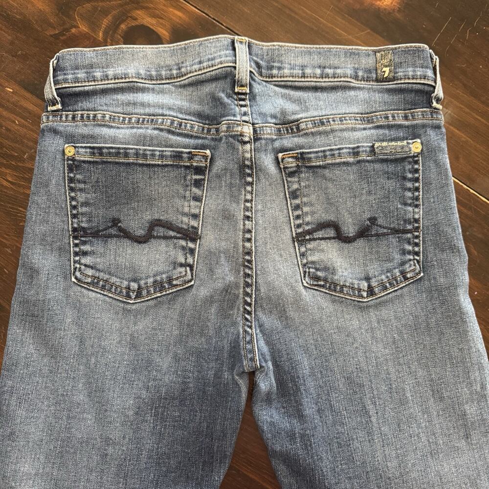7 Seven For All Mankind Blue Jeans Women’s Size 28 The Skinny Mid Rise